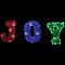 Northlight 14&#x22; LED Lighted Traditional Colored &#x27;Joy&#x27; Outdoor Christmas Decoration
